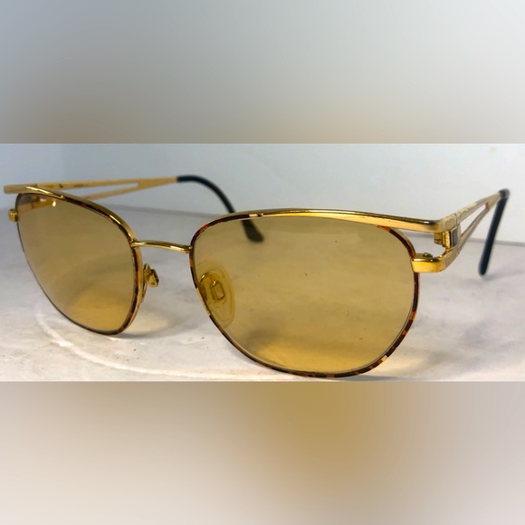 Yves Saint Laurent Gold Frame Eyeglasses 4027 Y119 55[]17 135 Missing Nose Guard - Picture 1 of 15